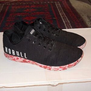 NOBULL Black Trainers with Pink Camo Sole